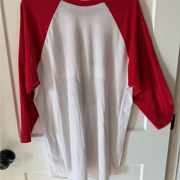 Red and White Womens Love Shirt - Picture 5 of 5